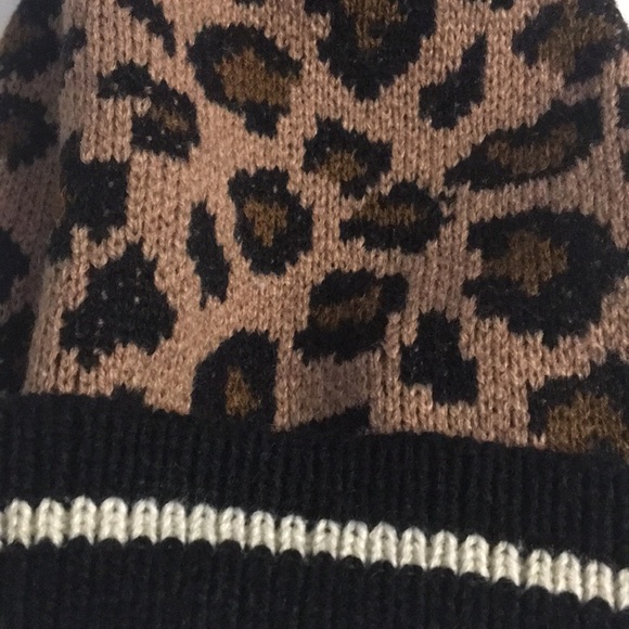 STEVE MADDEN leopard print Tuque One Size - Picture 2 of 5
